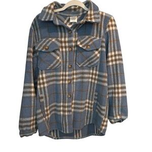 Blue Paid Button Down Shirt Size Small